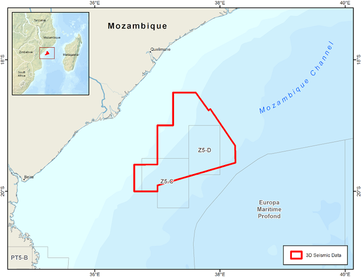 Blocks Z5-C and Z5-D in the outer Zambezi Delta basin offshore Mozambique