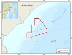 Blocks Z5-C and Z5-D in the outer Zambezi Delta basin offshore Mozambique