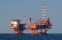 Ivana platform in offshore Croatia Ivana platform in offshore Croatia