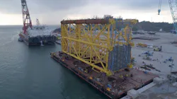 First steel jacket for BP’s Tangguh expansion complex offshore Indonesia First steel jacket for BP’s Tangguh expansion complex offshore Indonesia