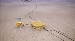 Columbus gas/condensate field in the UK central North Sea