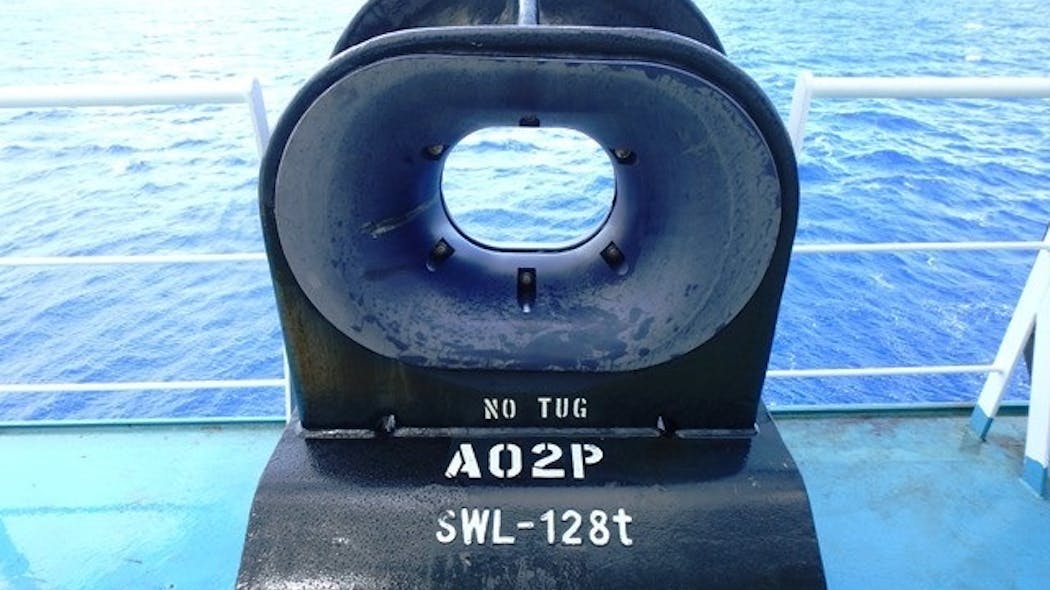 Chock Liner lessens mooring rope wear | Offshore