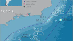 BM-S-8 license in the Santos basin offshore Brazil