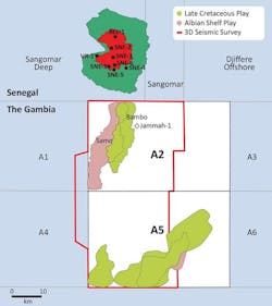 Blocks A2 and A5 offshore The Gambia