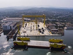 The BSIC-built floating transfer dock at the Zvezda Shipbuilding Complex in Russia The BSIC-built floating transfer dock at the Zvezda Shipbuilding Complex in Russia