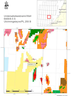 Well 6406/6-5 S in PL255B in the Norwegian Sea