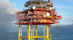 Babbage gas field platform in the UK southern North Sea