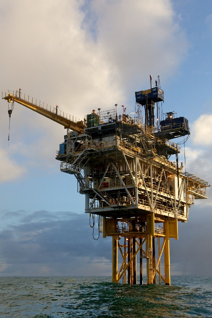 Cliff Head Alpha platform offshore Western Australia