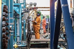 Well test operations on the semisubmersible drilling rig West Hercules Well test operations on the semisubmersible drilling rig West Hercules