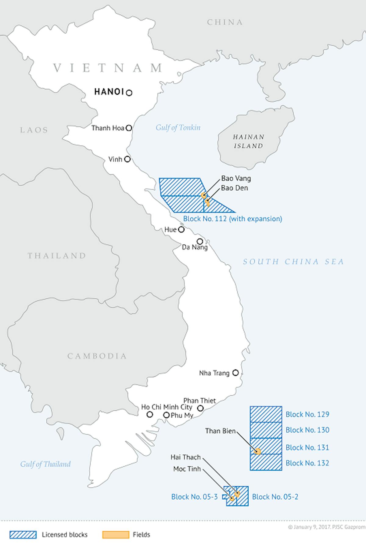 Bao Vang field offshore Vietnam