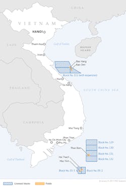 Bao Vang field offshore Vietnam Bao Vang field offshore Vietnam