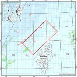 Location map for CGG’s rich-azimuth survey northwest of the Shetland Isles Location map for CGG’s rich-azimuth survey northwest of the Shetland Isles