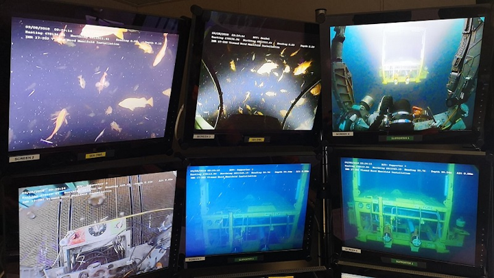 Manifold installation at Visund Nord IOR in the Norwegian North Sea