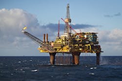 Dunlin Alpha platform in the UK northern North Sea Dunlin Alpha platform in the UK northern North Sea