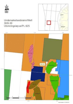 Well 30/6-30 on PL 825 in the Norwegian North Sea Well 30/6-30 on PL 825 in the Norwegian North Sea