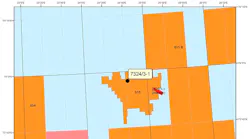 Well 7324/3-1 on the Intrepid Eagle prospect in the Barents Sea