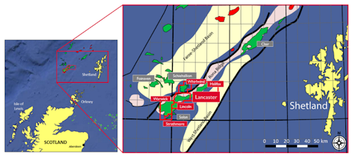 Greater Warwick Area west of Shetland