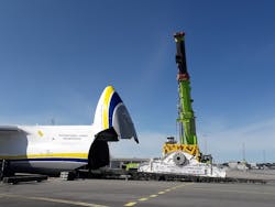 Air transport test flight of a fully assembled subsea capping stack