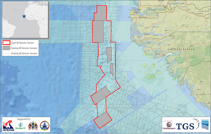 Jaan 3D multi-client seismic survey offshore Africa