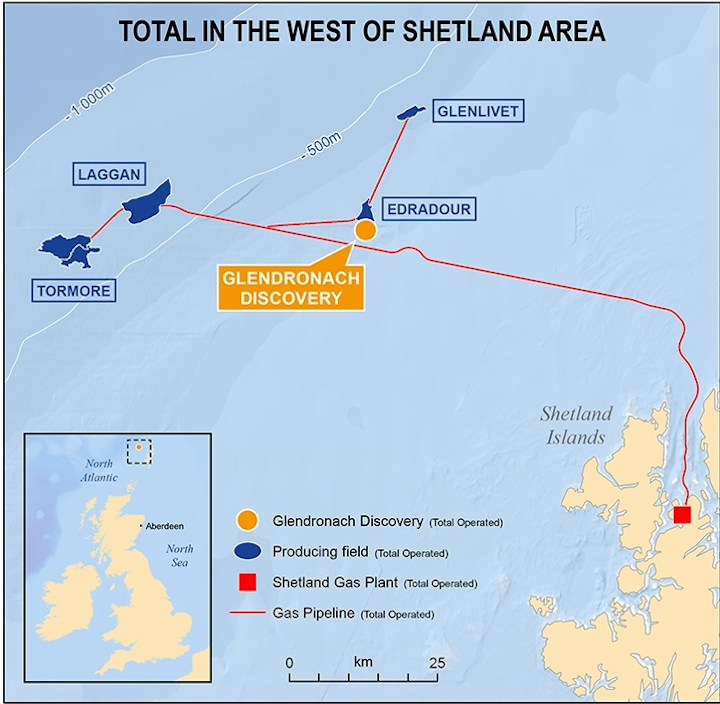 Total in the west of Shetland
