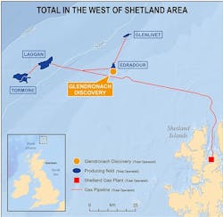 Total in the west of Shetland Total in the west of Shetland