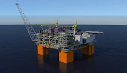 BP’s Mad Dog Phase 2 semisubmersible floating production facility BP’s Mad Dog Phase 2 semisubmersible floating production facility