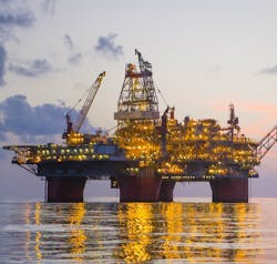 Thunder Horse platform in the deepwater Gulf of Mexico Thunder Horse platform in the deepwater Gulf of Mexico
