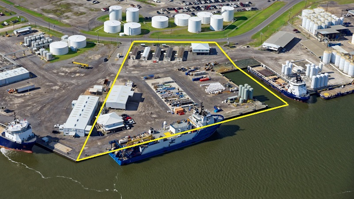 C-Innovation LLC's new dock facility in Port Fourchon, Louisiana