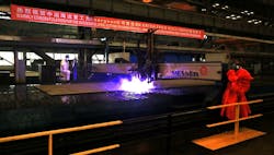 First steel cut on the Karish and Tanin FPSO at the COSCO yard First steel cut on the Karish and Tanin FPSO at the COSCO yard