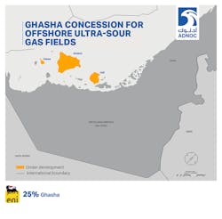 Ghasha concession offshore Abu Dhabi