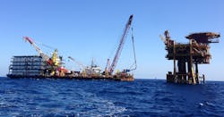 Kreuz Glorious constuction work barge Kreuz Glorious constuction work barge