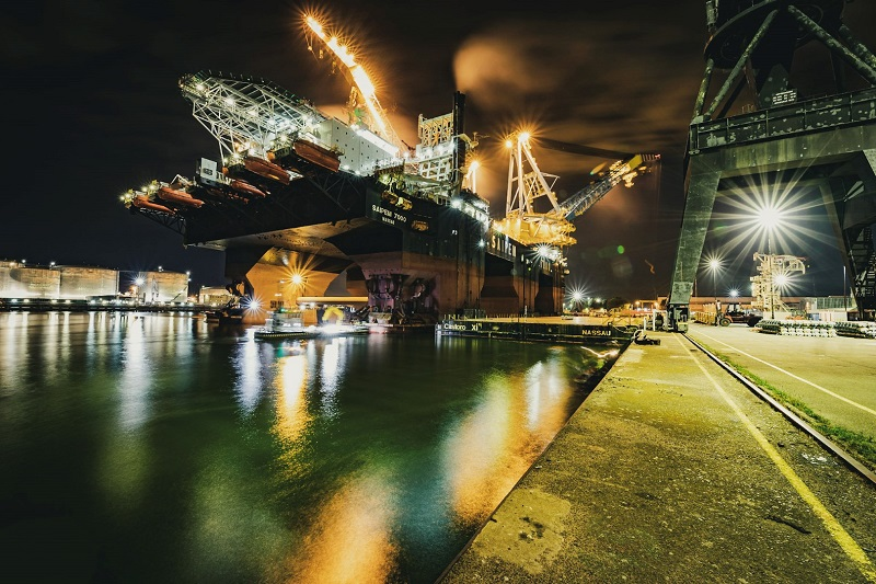 Saipem 7000 at Damen Verolme Rotterdam