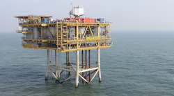 Clipper South platform in the UK southern North Sea