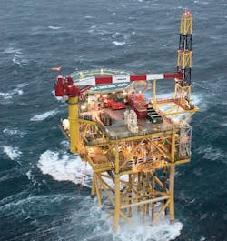 Goldeneye platform in the UK central North Sea Goldeneye platform in the UK central North Sea