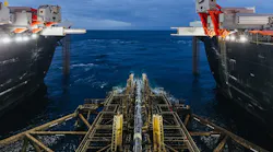 Pioneering Spirit laying the offshore section of the TurkStream gas pipeline