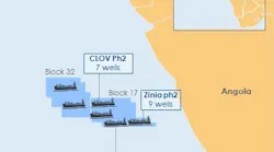 Total block 17 field developments offshore Angola