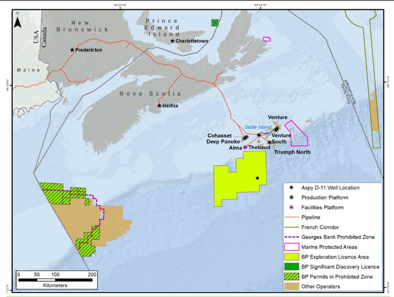 Offshore eastern Canada