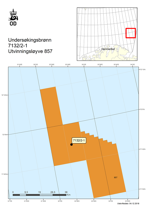 Well 7132/2-1 in the Norwegian Barents Sea