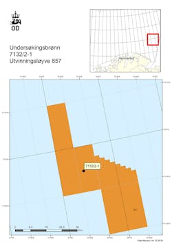 Well 7132/2-1 in the Norwegian Barents Sea Well 7132/2-1 in the Norwegian Barents Sea