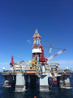 Ocean Monarch semisubmersible Ocean Monarch semisubmersible