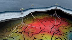 Gullfaks field in the Norwegian North Sea illustration Gullfaks field in the Norwegian North Sea illustration