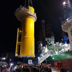 Final transition piece discharge from the SARAH S barge Final transition piece discharge from the SARAH S barge