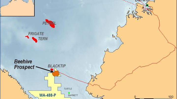 Beehive prospect offshore Australia