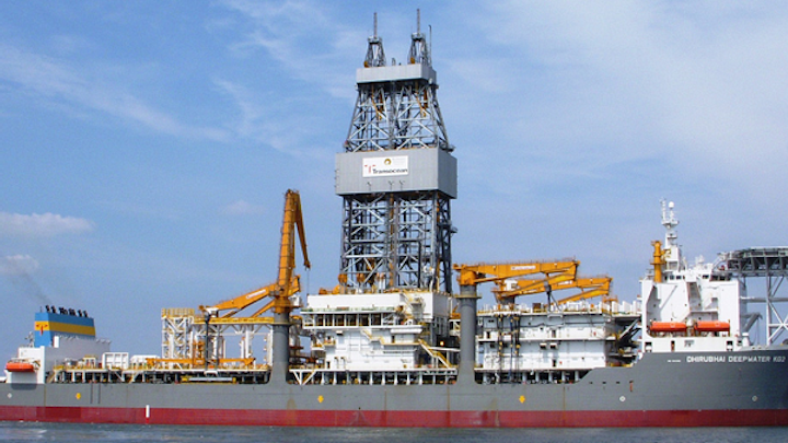 Ultra-deepwater drillship Dhirubhai Deepwater KG2