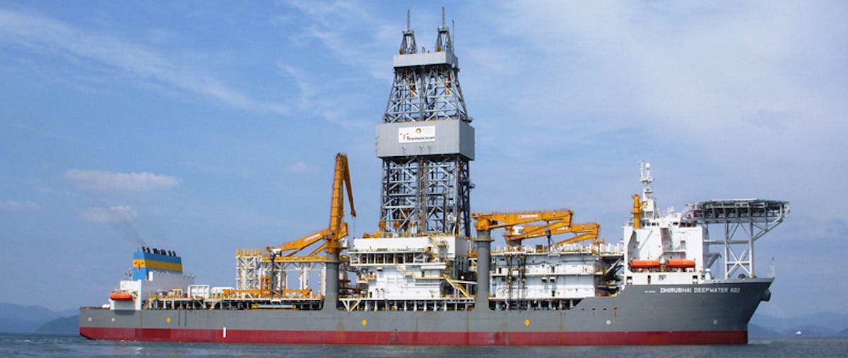 Ultra-deepwater drillship Dhirubhai Deepwater KG2