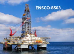 ENSCO 8503 semisubmersible drilling rig ENSCO 8503 semisubmersible drilling rig