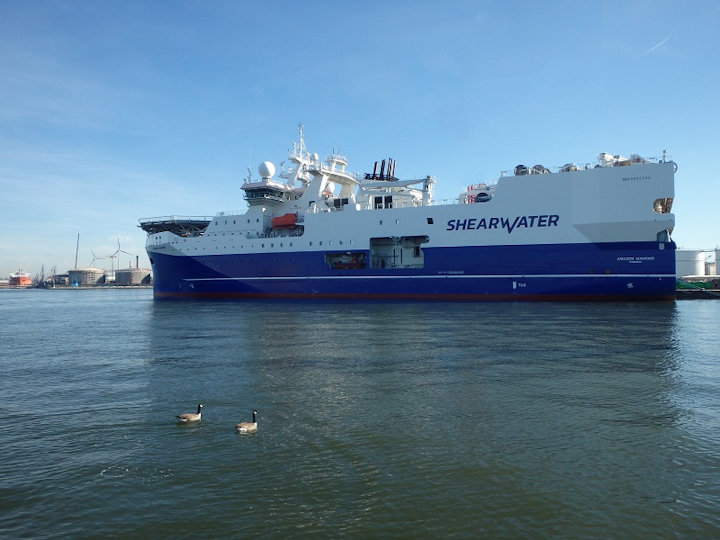 The seismic vessel Amazon Warrior
