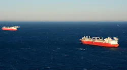 FSRUs Exemplar and Express offshore Boston