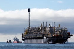 P-76, the third FPSO installed on the Búzios field in the presalt Santos basin offshore Brazil P-76, the third FPSO installed on the Búzios field in the presalt Santos basin offshore Brazil