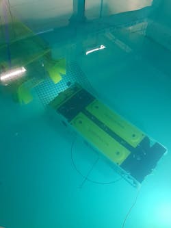 Sabertooth ROV/AUV in tank trials Sabertooth ROV/AUV in tank trials